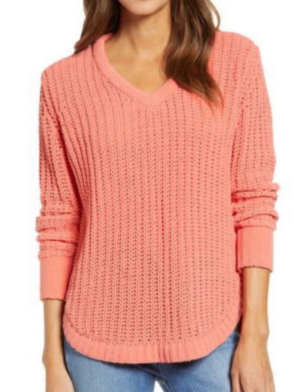 Caslon Chenille V-Neck Sweater 💕